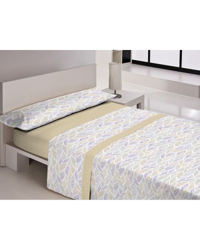 Lenzuola Libela PIRINE SAONA, Beige, Singolo