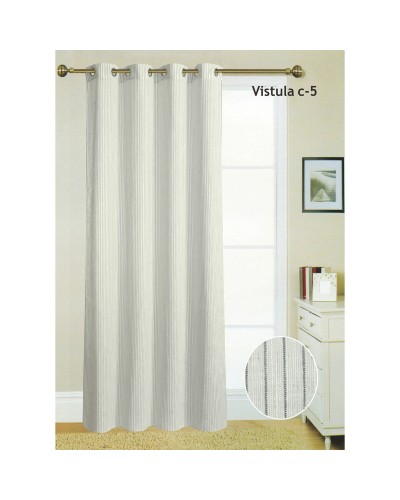 Verdunklungsvorhang Hosteline VISTULA Grau, 140 x 260 cm, für Schlafzimmer und Wohnzimmer
