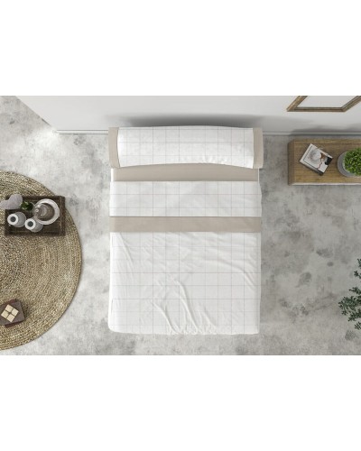 Set beddengoed Tejidos Reina JUCAR Ivoor Bed van 180 4 Onderdelen