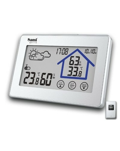 Estación Meteorológica Multifunción SAMI LD-1115: Monitoreo Preciso de Temperatura, Humedad y Presión.
