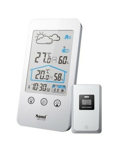 Multi-functioneel Weerstation SAMI LD-1117 Zilverkleurig