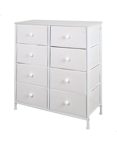 Cassettiera Max Home Bianco L80 x P81 x A30 cm per Camera da Letto