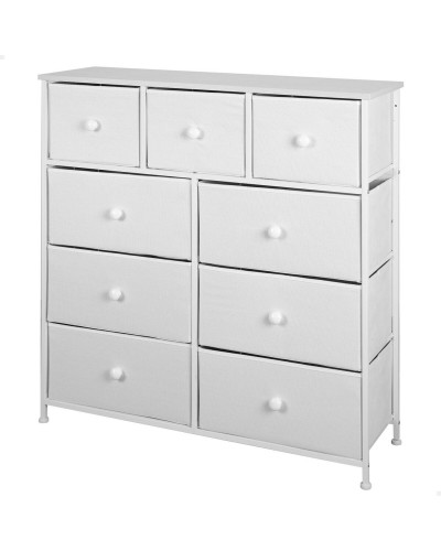 Max Home Kommode Weiß 100x100x30cm | Wohnzimmer Schlafzimmer Möbel
