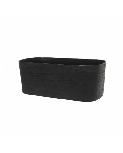 Macetero Autoirrigable Garden ID Negro, 80x38cm, Sistema de Autorriego para Plantas de Interior
