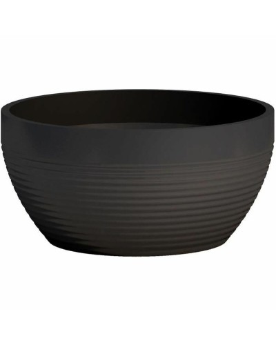 Maceta de Jardín Garden ID Negra | 25 x 12 cm | Para Plantas Ornamentales y Flores
