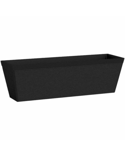 Pot rectangulaire Garden ID Noir | 50 x 16 x 16 cm | Pot de balcon
