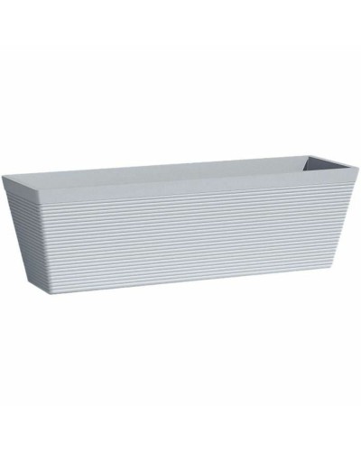Vaso da Balcone Garden ID Grigio Rettangolare 50x16x16 cm