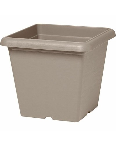 Vaso da Giardino Garden ID Taupé Quadrato (40 x 35 cm) per Decorazione d'Interni ed Esterni
