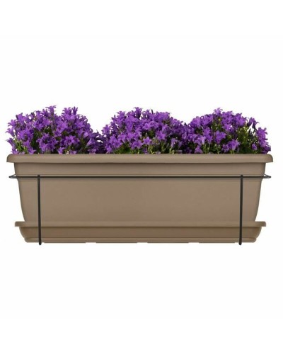 Rectangular Balcony Planter Garden ID Taupe, 50 cm
