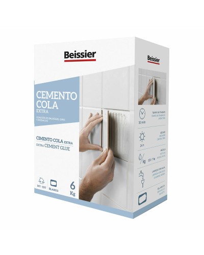 Ciment blanc Beissier Adhésif | Blanc 6 Kg

