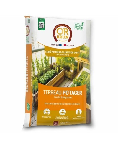 OR BRUN potting soil, 20 L, for potted plants and flower boxes
