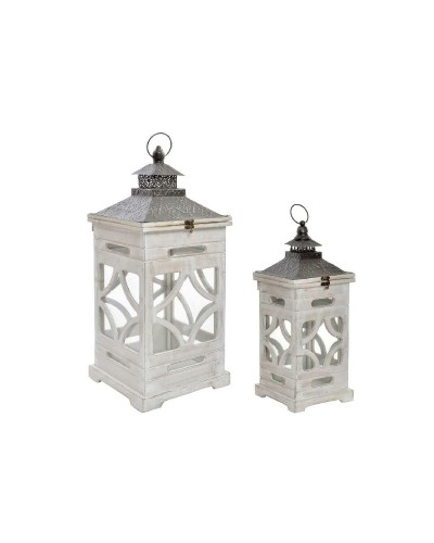 ESPRIT Home Lamps in Natural Crystal Arab Fir, 2 Pieces (26.5 x 26.5 x 65 cm)

