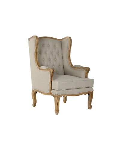 Sillón ESPRIT, Blanco Natural, Madera de Mango, Asiento 72 x 75 cm, Altura 110 cm
