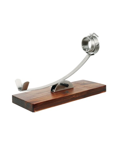 Porta Prosciutto in Legno TM Home, Marrone Scuro