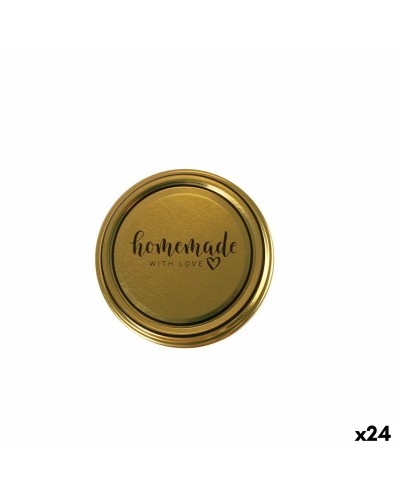 Sarja kansia Sarkap Homemade Kullattu 6 Kappaletta 6,6 x 0,8 cm (24 osaa)