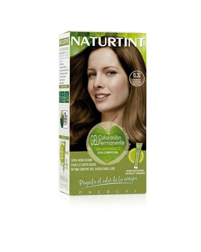 Naturtint 6.31 Castano Mandorla Intenso - Tintura Permanente Senza Ammoniaca (170ml)
