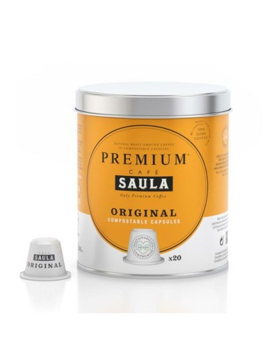 Koffiecapsules met doos Saula COMPOSTABLE ORIGINAL