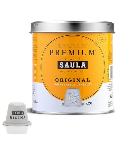 Kaffekapslar med Väska Saula COMPOSTABLE INTENSE