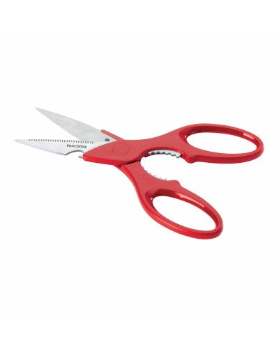 Tijeras de Cocina Tescoma Presto Rojo, Acero Inoxidable, 22 cm, Multiusos.
