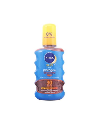 Nivea Sun Bronze: Bräunungsöl LSF 30 - 200ml - Sonnenschutz & Intensive Bräune
