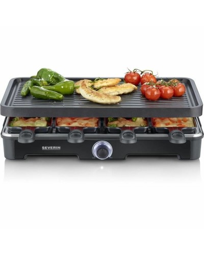 Severin RG9670 Electric Grill Plate - 41x26cm - Non-stick Black for Indoor Barbecue
