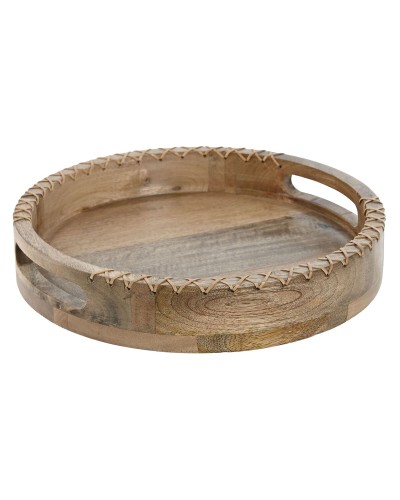 Snackdienblad Home ESPRIT Natuurlijk Koloniaal 30 x 30 x 5 cm