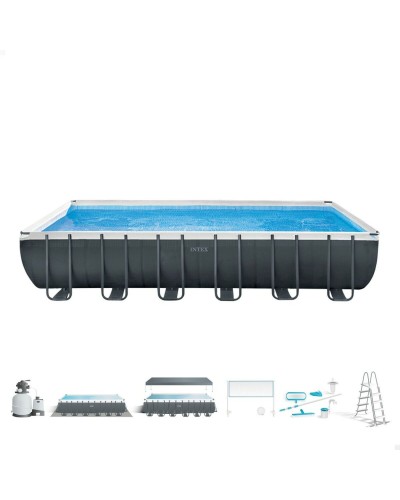 Intex Frame Rechteckpool 732x132x366cm - Robust und Geräumig
