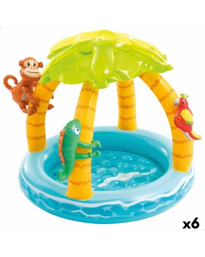 Opblaasbaar Kinderzwembad Intex dieren Eiland 45 L 102 x 89 x 102 cm (6 Stuks)