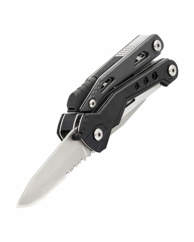 True Fireranger TU182 Black Multitool Knife - Stainless Steel, Camping, Outdoor
