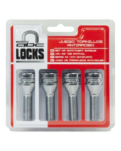 ABC Parts Tornillos Antirrobo L48 12x125mm (4 Unidades) - Llave 17/19 mm
