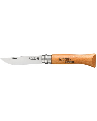 Opinel N°6 Coltello Serramanico: Acciaio Carbonio, Faggio, Lama 7cm
