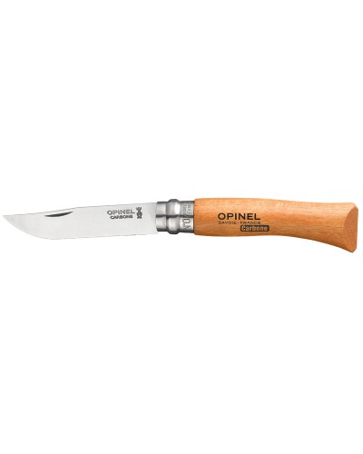 Opinel N°7: Navaja de Acero al Carbono, Hoja de 8cm - Haya
