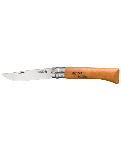 Opinel N°10: Carbon Steel Folding Knife, Beechwood 10cm
