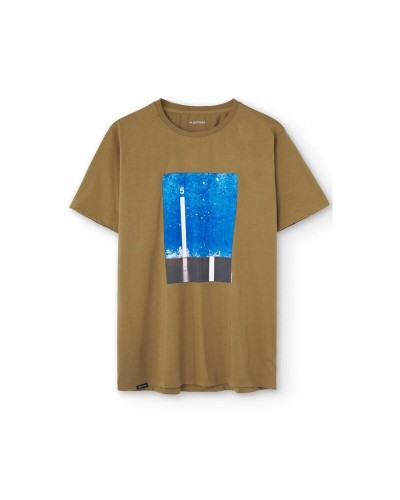 Astore Camiseta Hombre Manga Corta Camel Marrón - Sport & Casual
