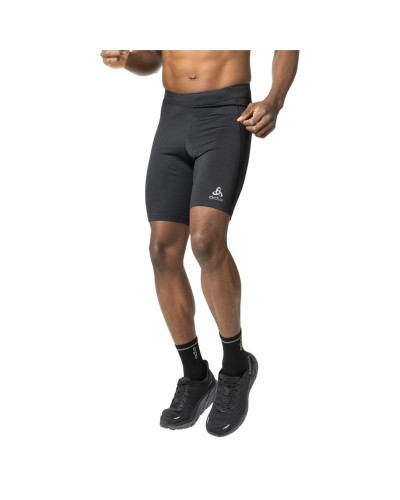 Odlo Essentials: Pantalones Cortos Ajustados Deportivos para Hombre - Negro, Transpirables

