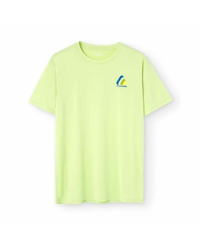 Astore Men's Longo T-shirt: Short Sleeve Lime Green - Sport & Casual
