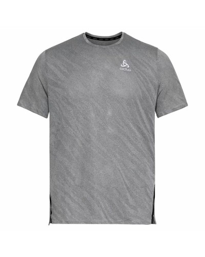 Odlo Camiseta Hombre Manga Corta Cuello Redondo - Transpirable Deporte Running
