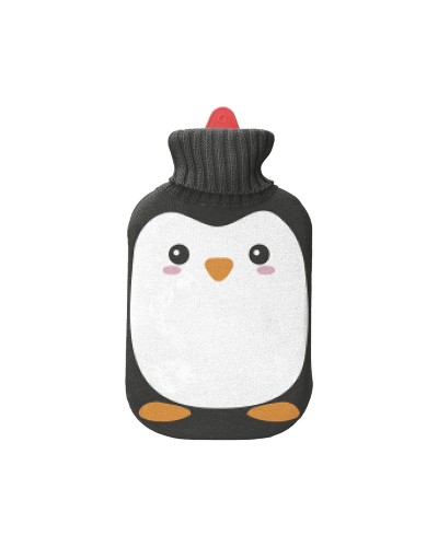 Bolsa de Agua Caliente EDM Pingüino 2L - Térmica, Suave, Invierno Cálido
