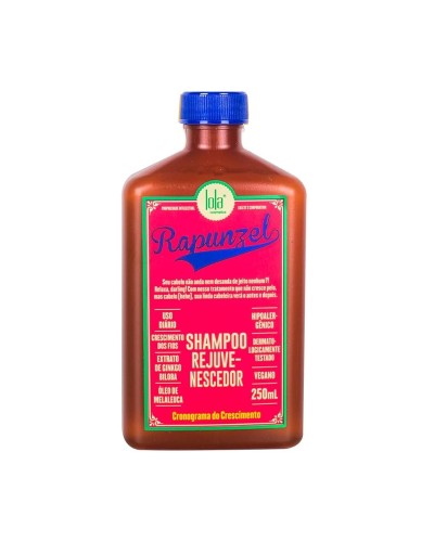 Lola Cosmetics Rapunzel Champú Crecimiento Capilar - 250ml - Fortificante & Reforzante
