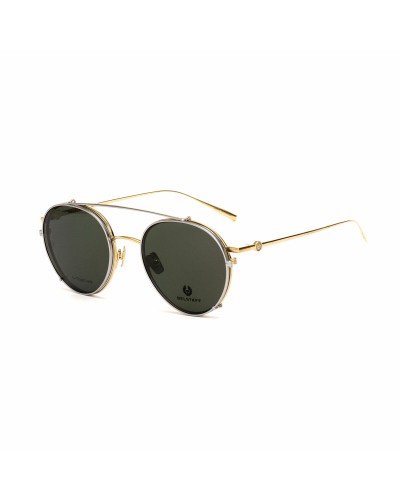 Belstaff Jagged Clip-On : Monture de Lunettes de Soleil - Dorado/Gris 53mm
