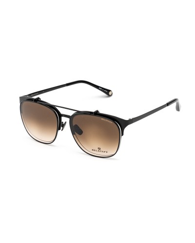 Belstaff Hatcher Occhiali da Sole Clip On Neri Ø55mm - Montatura Uomo
