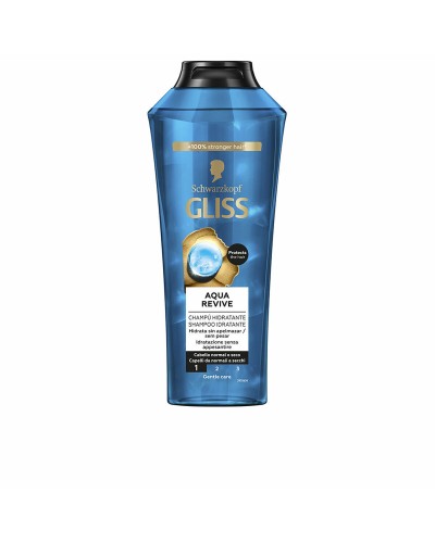 Schwarzkopf Gliss Aqua Revive Shampoo Réparateur Cheveux Secs & Abîmés 400ml
