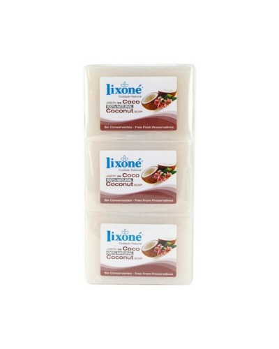 Coco Lixoné Soap Bars - 3pc 125g - Moisturizing and Delicate - Coconut Scent
