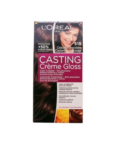 L'Oréal Casting Crème Gloss: Tinte de Pelo Castaño Chocolate - Sin Amoniaco
