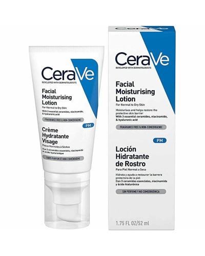 Feuchtigkeitsspendende Gesichtslotion CeraVe PM (52 ml)