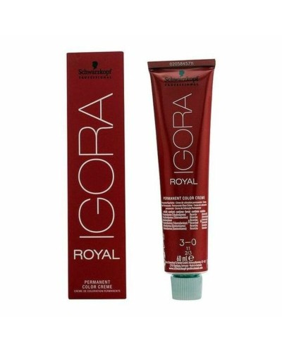 Igora Royal Schwarzkopf Coloration Permanente 3-0 Châtain Foncé 60ml
