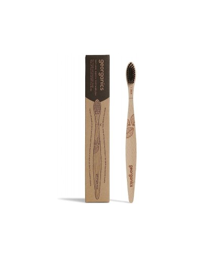 Georganics Soft Toothbrush - Vegan Soft Bristles - Natural Oral Hygiene
