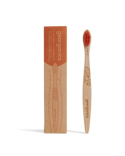 Georganics Kids Brosse à Dents Enfants - Poils Souples Biodégradable
