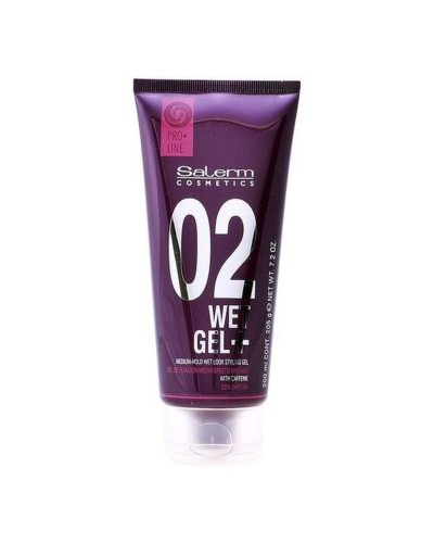 Stark hårfixerande gel Wet Salerm