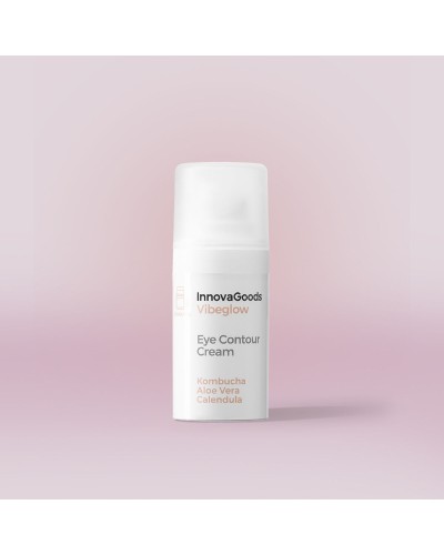 InnovaGoods Contorno de Ojos Kombucha Vibeglow - Anti-Ojeras, 15ml
